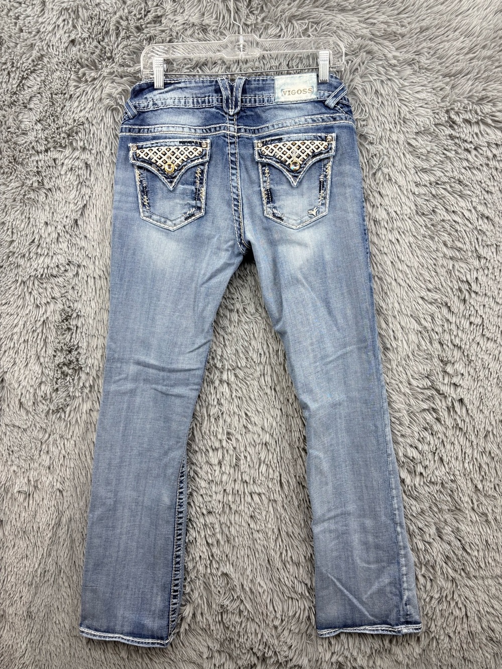 Vigoss Jeans Womens 30 Blue The New York Bootcut Mid Rise Medium Wash